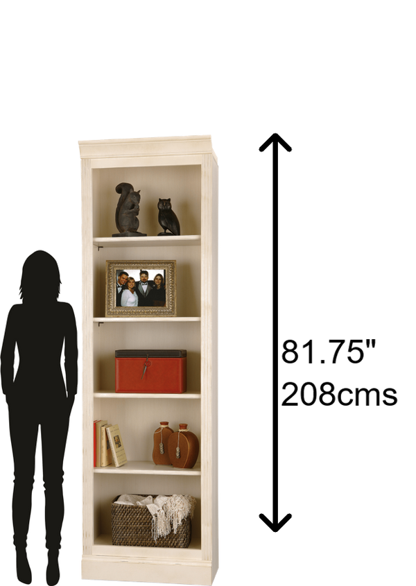 Hekman Furniture 920011 Oxford Bunching Bookcase - Elegant Display For Books & Collectibles, Adjustable Wood Shelves Antique Vanilla Bunching Bookcase 920011