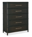 Retreat Pole Rattan Five-Drawer Chest