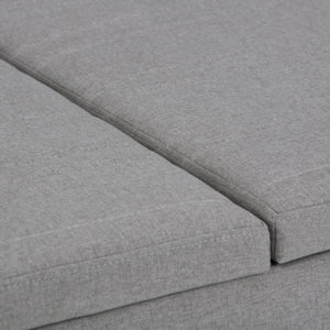 English Elm Ellis Coffee Table Storage Ottoman - Versatile Dove Grey Design With Hidden Storage & Seating Solutions B136P159162