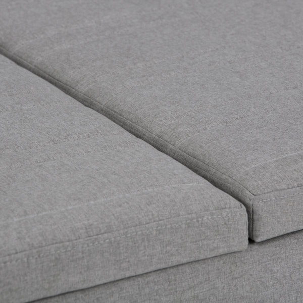 English Elm Ellis Coffee Table Storage Ottoman - Versatile Dove Grey Design With Hidden Storage & Seating Solutions B136P159162