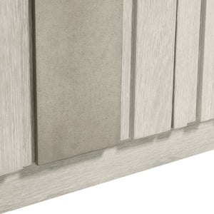 Bernhardt Bernhardt Tempo Buffet With Wire‑Brushed Oak & Sandblasted Aluminum Overlays, Soft‑Close Storage 346132