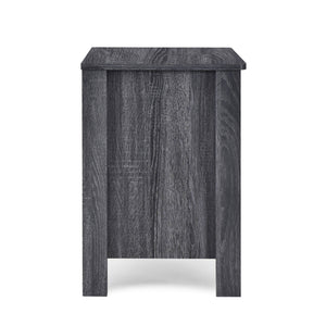 English Elm Toolless Assembly Two Drawer Nightstand Faux Wood Finish Modern Bedroom Storage 72038.00SONGRY