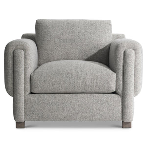 Bernhardt Bernhardt Tori Fabric Chair With Sculptural Cushion Arms, Deep Plush Seat, Custom Upholstery Options - Made to Order P7662A