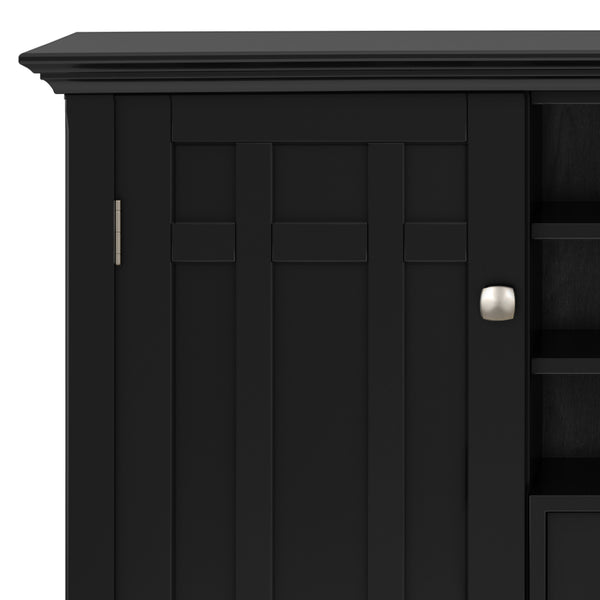English Elm Bedford Sideboard Buffet With Wine Rack - Elegant Black Storage Solution For Dining & Living Spaces B136P158481