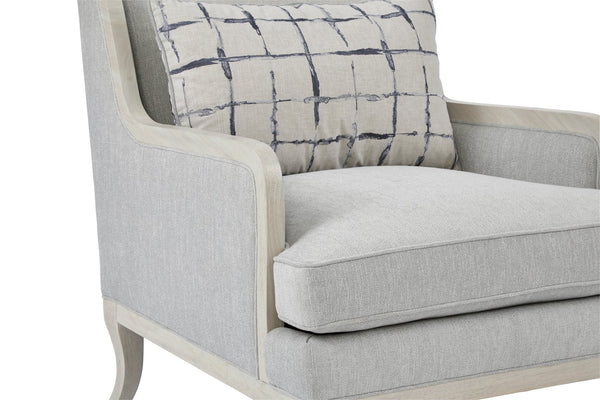 A.R.T. Furniture Assemblage Mist Matching Chair In Alabaster - Elegant Parawood Design With Luxurious Down Cushions  Parawood Solids 754503-5349ab