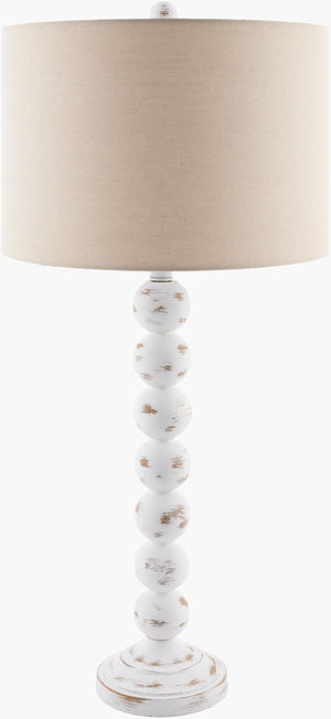Livabliss Zelda Hand-painted Traditional Table Lamp with Linen Shade for Living Room Ambiance ZEL-003