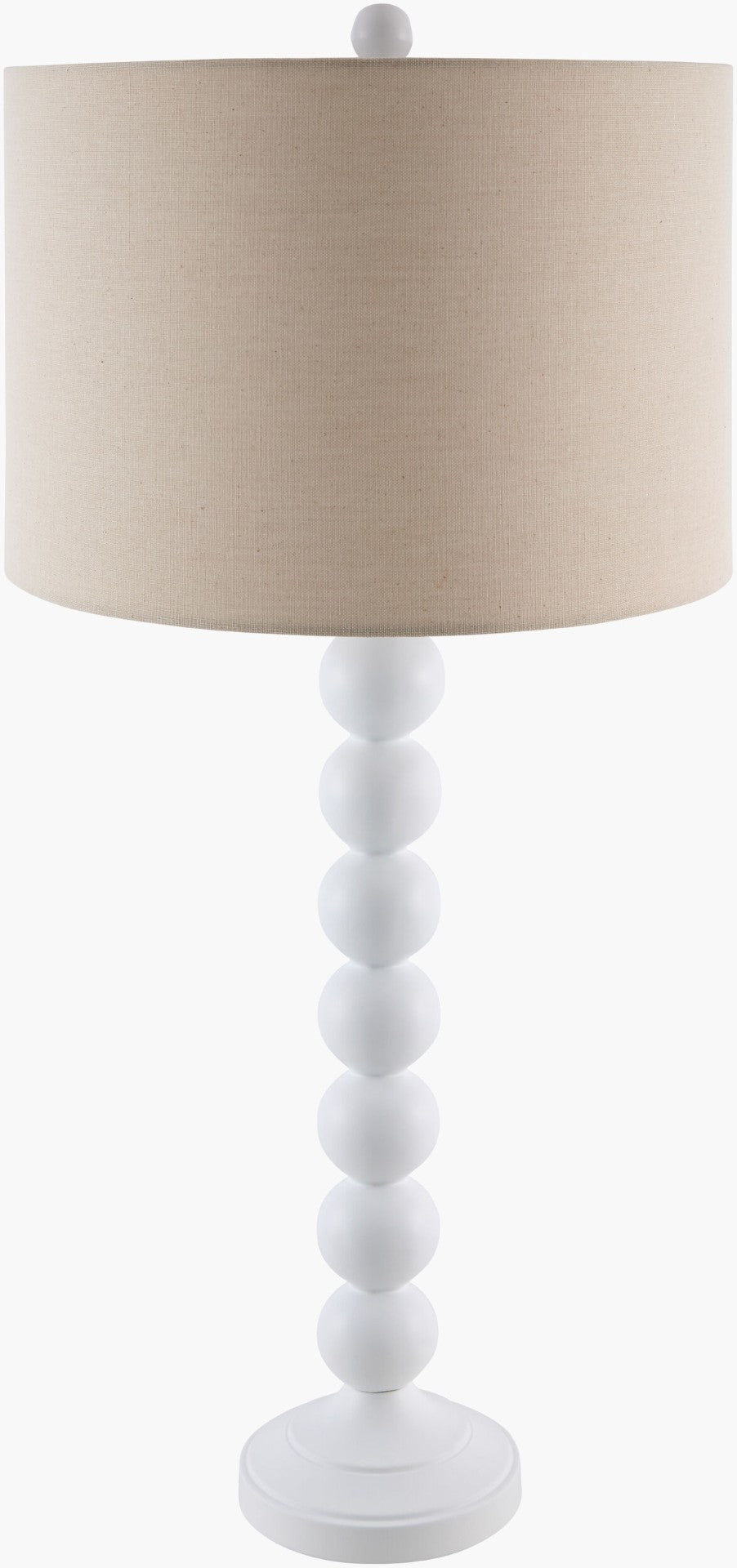 Livabliss Zelda Hand-painted Metal Base Table Lamp with Linen Shade for Bedroom or Entryway ZEL-004