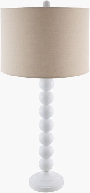 Livabliss Zelda Hand-painted Metal Base Table Lamp with Linen Shade for Bedroom or Entryway ZEL-004