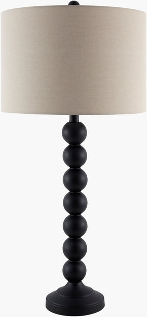 Livabliss Zelda Hand-painted Metal Base Table Lamp with Linen Shade for Bedroom or Console ZEL-005