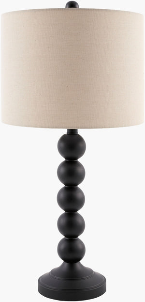Livabliss Zelda Hand-painted Metal Base Table Lamp with Linen Shade for Bedside or Console ZEL-013