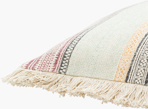 Surya Zendaya 18" Accent Pillow Cover - Soft Cotton, Global Style, Woven Texture For Chic Home Decor Burgandy Cotton,Cotton Zen001-2020