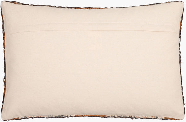 Surya Zendaya 18" Accent Pillow Cover - Soft Cotton, Global Style, Woven Texture For Chic Home Decor Dark Blue Cotton,Cotton Zen002-2020p