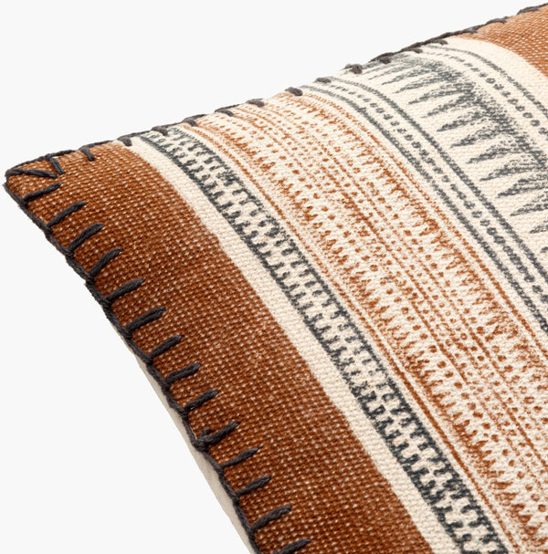 Surya Zendaya 18" Accent Pillow Cover - Soft Cotton, Global Style, Woven Texture For Chic Home Decor Dark Blue Cotton,Cotton Zen002-2020p