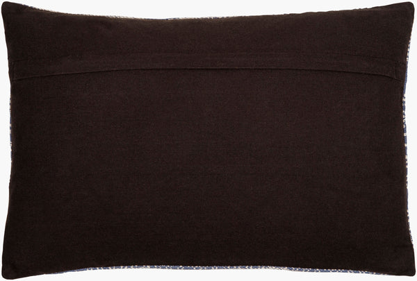 Surya Zendaya 18" Accent Pillow Cover - Soft Cotton, Global Style, Woven Texture For Chic Home Decor Dark Blue Cotton,Cotton Zen003-2222