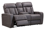 Parker Living Equinox - Mercury Power Console Loveseat Mercury MEQU#822CPH-MERC Parker House