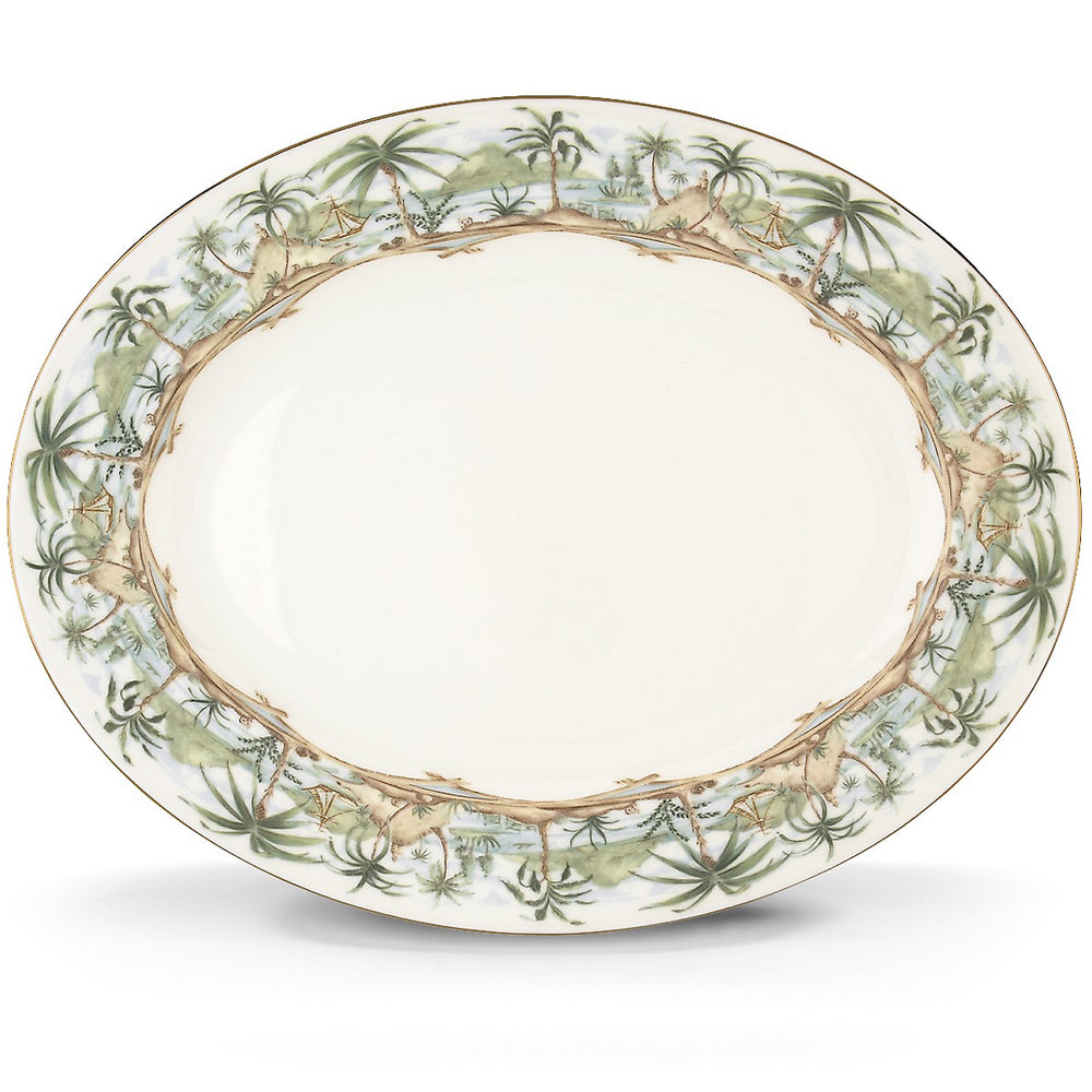 Lenox British Colonial Serving Platter Green, WHITE PORCELAIN 6226963