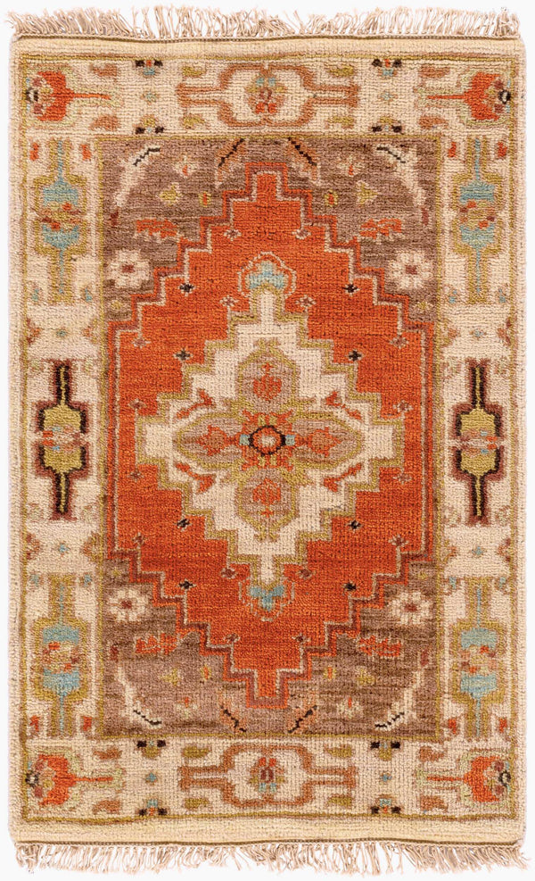 Surya Zeus 10' X 14' Luxurious Handmade Wool Rug - Classic Style, Durable Comfort, Perfect For Any Room! Rust Nz Wool Zeu7800-23