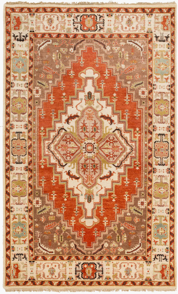 Surya Zeus 10' X 14' Luxurious Handmade Wool Rug - Classic Style, Durable Comfort, Perfect For Any Room! Rust Nz Wool Zeu7800-1014