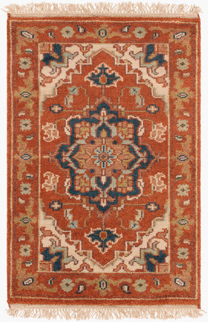 Surya Zeus 10' X 14' Luxurious Handmade Wool Rug - Classic Style, Durable Comfort, Perfect For Any Room! Rust Nz Wool Zeu7805-23