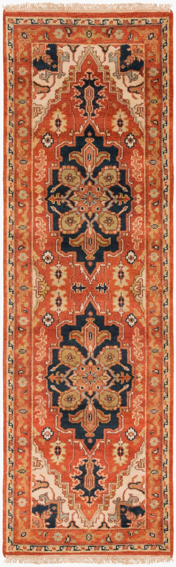 Surya Zeus 10' X 14' Luxurious Handmade Wool Rug - Classic Style, Durable Comfort, Perfect For Any Room! Rust Nz Wool Zeu7805-268