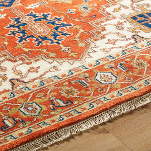 Surya Zeus 10' X 14' Luxurious Handmade Wool Rug - Classic Style, Durable Comfort, Perfect For Any Room! Rust Nz Wool Zeu7805-1014