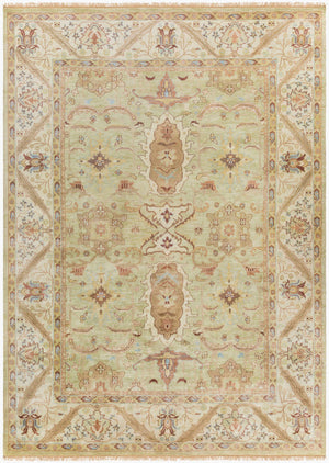 Surya Zeus 10' X 14' Luxurious Handmade Wool Rug - Classic Style, Durable Comfort, Perfect For Any Room! Light Beige Nz Wool Zeu7811-811