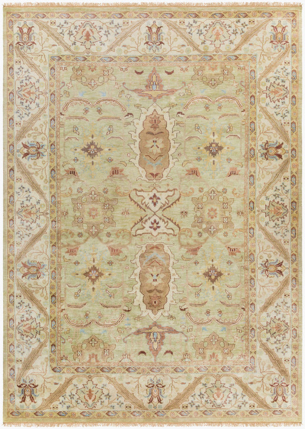 Surya Zeus 10' X 14' Luxurious Handmade Wool Rug - Classic Style, Durable Comfort, Perfect For Any Room! Light Beige Nz Wool Zeu7811-811