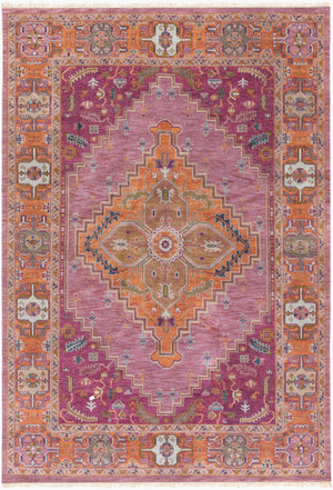 Surya Zeus 10' X 14' Luxurious Handmade Wool Rug - Classic Style, Durable Comfort, Perfect For Any Room! Plum Nz Wool Zeu7820-811