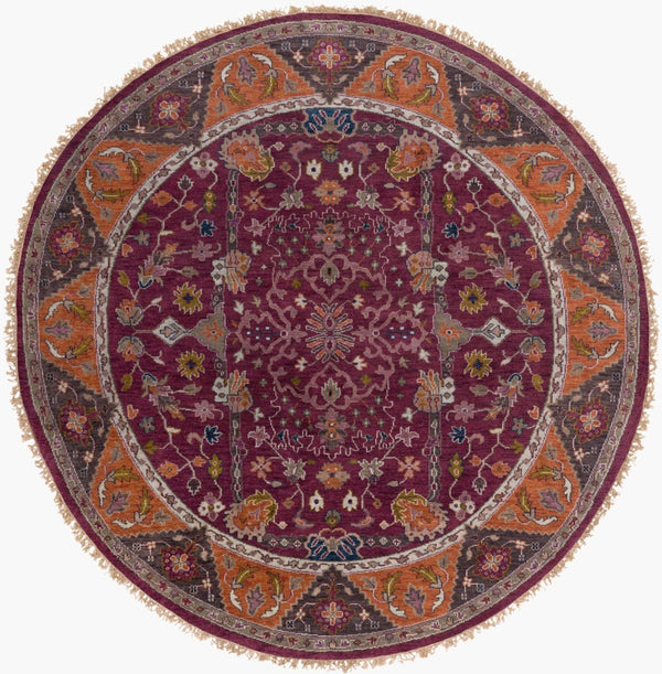 Surya Zeus Hand Knotted New Zealand Wool Square Area Rug Traditional Living Room Accent ZEU7821-8RD