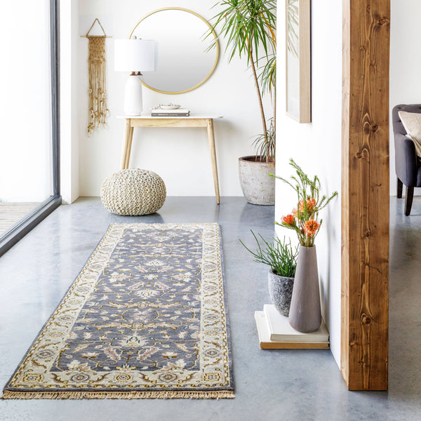 Surya Zeus 10' X 14' Luxurious Handmade Wool Rug - Classic Style, Durable Comfort, Perfect For Any Room! Navy Nz Wool Zeu7825-268