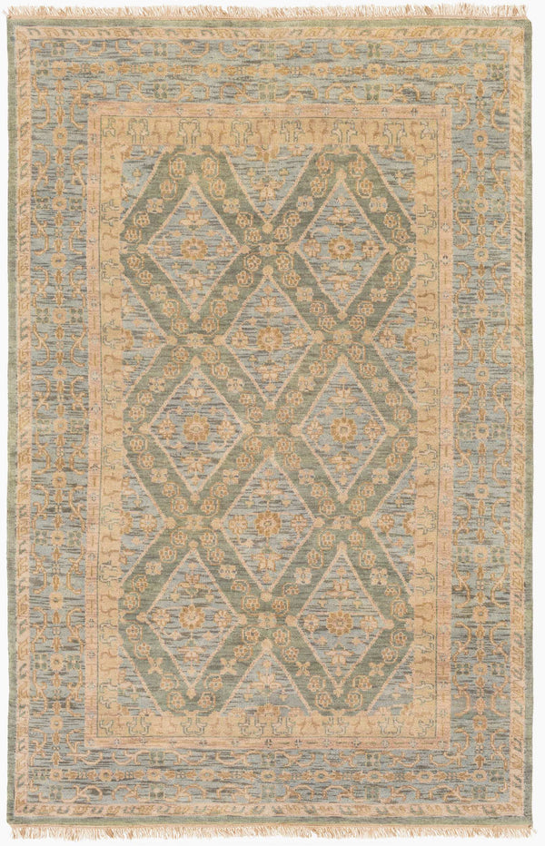 Surya Zeus 10' X 14' Luxurious Handmade Wool Rug - Classic Style, Durable Comfort, Perfect For Any Room! Sage Nz Wool Zeu7826-5686