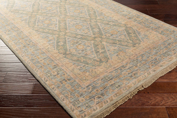 Surya Zeus 10' X 14' Luxurious Handmade Wool Rug - Classic Style, Durable Comfort, Perfect For Any Room! Sage Nz Wool Zeu7826-23