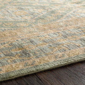 Surya Zeus 10' X 14' Luxurious Handmade Wool Rug - Classic Style, Durable Comfort, Perfect For Any Room! Sage Nz Wool Zeu7826-23