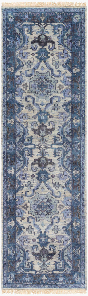 Surya Zeus 10' X 14' Luxurious Handmade Wool Rug - Classic Style, Durable Comfort, Perfect For Any Room! Denim Nz Wool Zeu7828-268