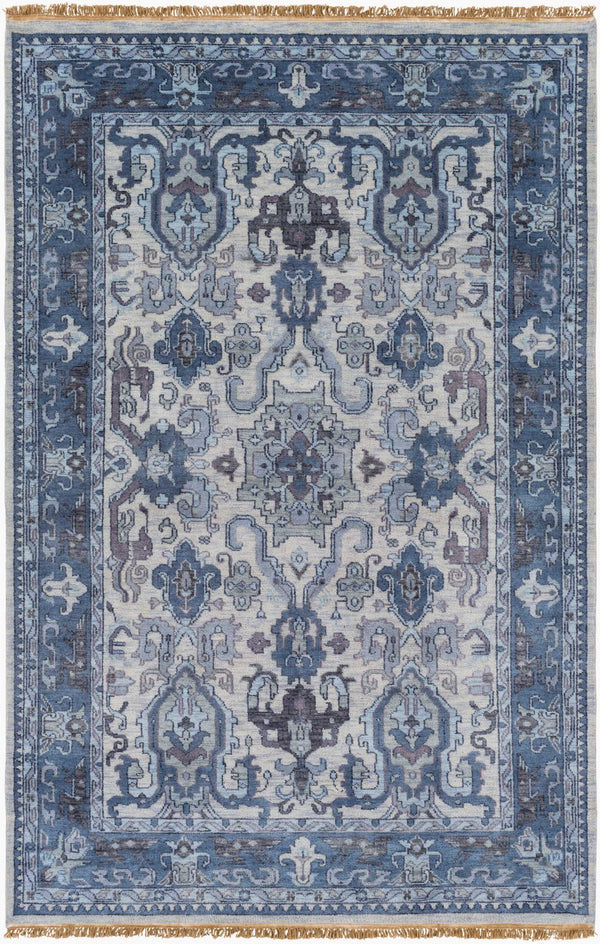 Surya Zeus 10' X 14' Luxurious Handmade Wool Rug - Classic Style, Durable Comfort, Perfect For Any Room! Denim Nz Wool Zeu7828-3959