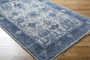 Surya Zeus 10' X 14' Luxurious Handmade Wool Rug - Classic Style, Durable Comfort, Perfect For Any Room! Denim Nz Wool Zeu7828-3959