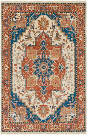 Surya Zeus 10' X 14' Luxurious Handmade Wool Rug - Classic Style, Durable Comfort, Perfect For Any Room! Burnt Orange Nz Wool Zeu8002-5686