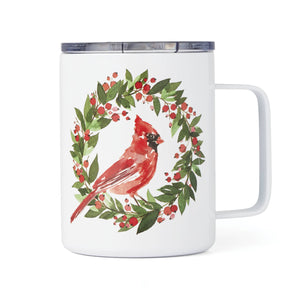 Lenox Cambridge 16 Oz Insulated Red Cardinal Coffee Mug White, WHITE METAL 896197