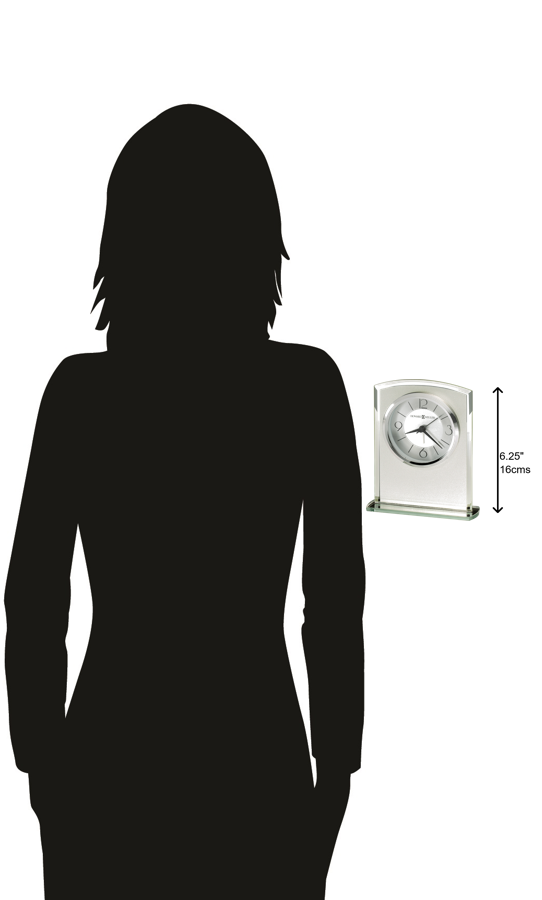 Hekman Furniture 645771 Glamour Table Clock - Elegant Frosted Glass Design With Quartz Movement For Home Decor Excellence  Glamour Tabletop Clock 645771