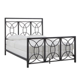 Fencella Black Metal Queen Bed