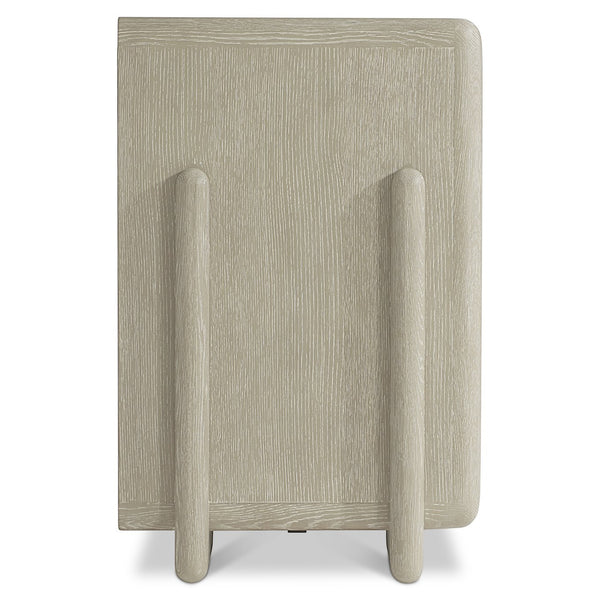 Bernhardt Bernhardt Arcadia Rustic-Modern Entertainment Credenza With Faux Stone Doors, Wire-Brushed Oak Finish 334880