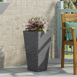 English Elm Mgo Concrete Tapered Outdoor Planter Handcrafted Weather Resistant Patio Entryway 73343.00