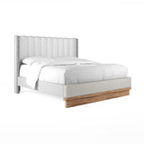 A.R.T. Furniture Portico Cal-King/King Upholstered Shelter Bed Footboard 323136-3335FB White 323136-3335FB