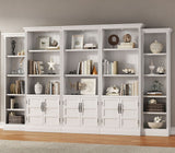 Parker House Shoreham - Effortless White 24 In. Bookcase Effortless White Acacia Solids / Birch Veneers SHO#424-EFW