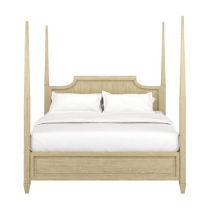 A.R.T. Furniture Eave II Panel Bed - Serene Queen Bed with Arched Headboard, Light Wood Finish & Modern Elegance 436135-1825