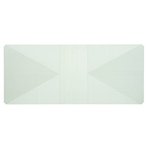 Bernhardt Bernhardt Linear White Pyramid Dining Table With Two Removable Leaves, Tapered Gray Legs — Glamorous Transitional Design 381222