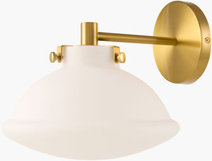 Livabliss Zafira Arts and Crafts Metal Glass Wall Sconce Warm Ambient Glow for Modern Hallways ZFR-002
