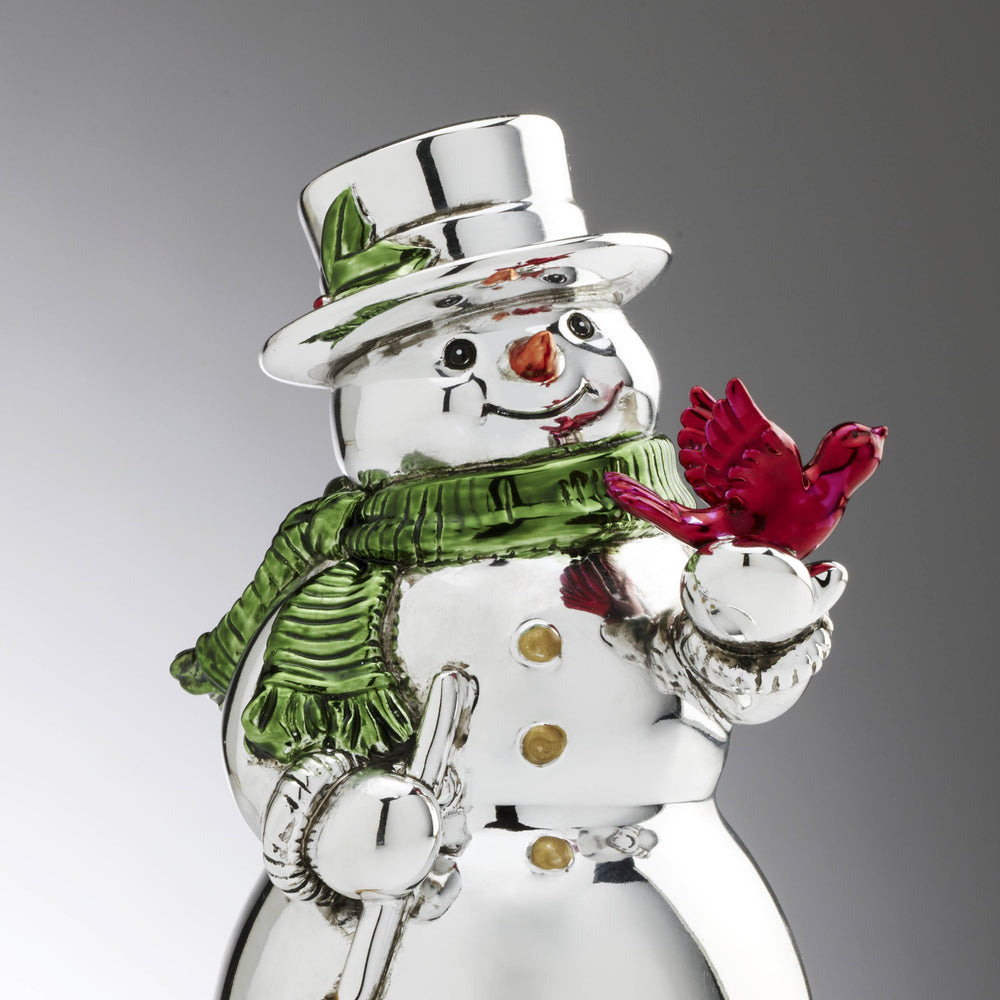 Lenox Reed and Barton Vintage Christmas Musical Snowman Metallic, NO COLOR METAL 896416