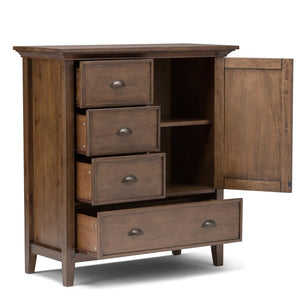 English Elm Redmond Medium Storage Cabinet - Rustic Natural Brown Wood, Stylish Design With Ample Storage Space B136P158104-GIGA