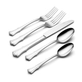 Lenox Oneida James Street Mirror 20 Piece Flatware Set Metallic, STAINLESS METAL 896766